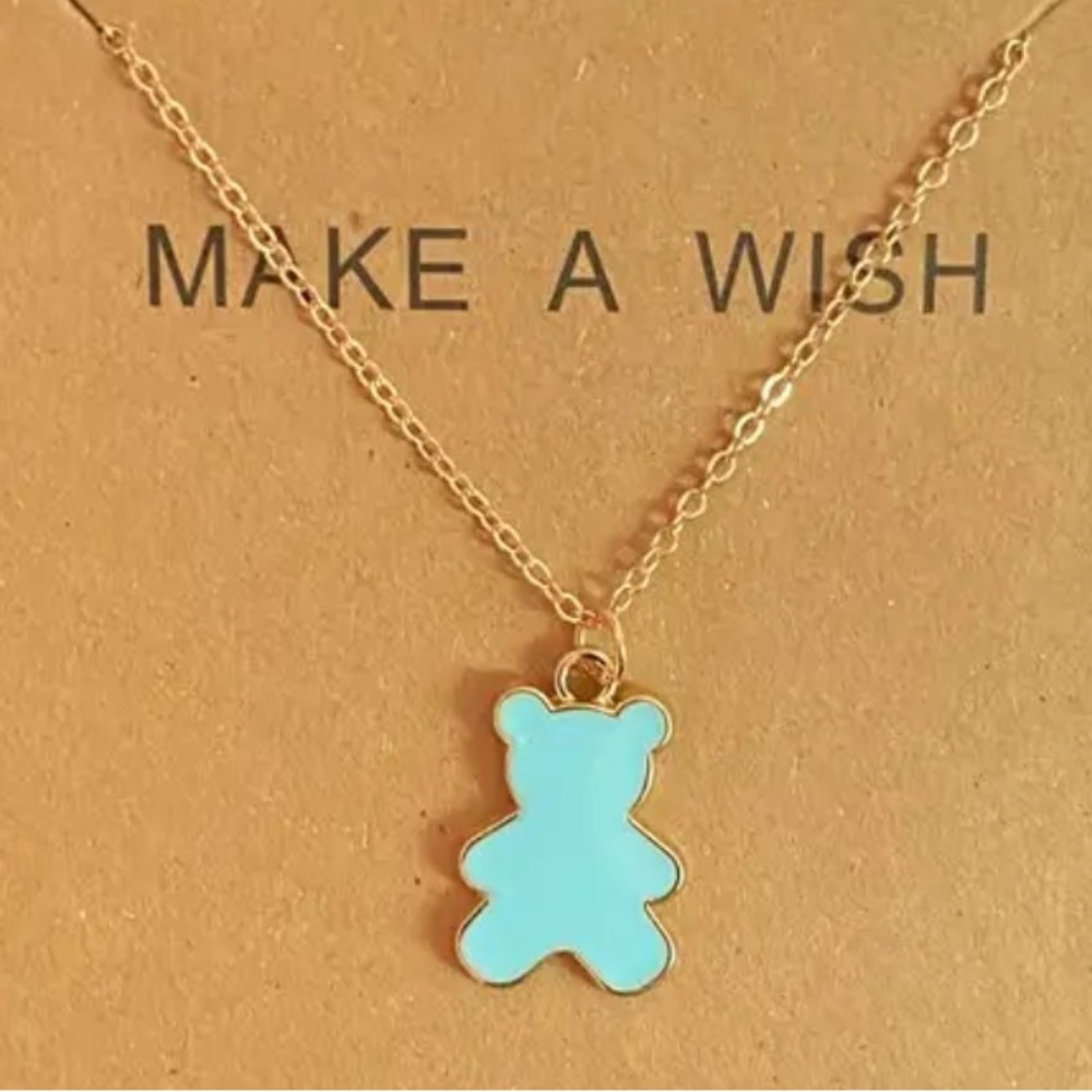 Gold Filled Teddy Bear Necklace